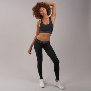 Gymshark Flex Leggings  Black Marl/Charcoal NWOT